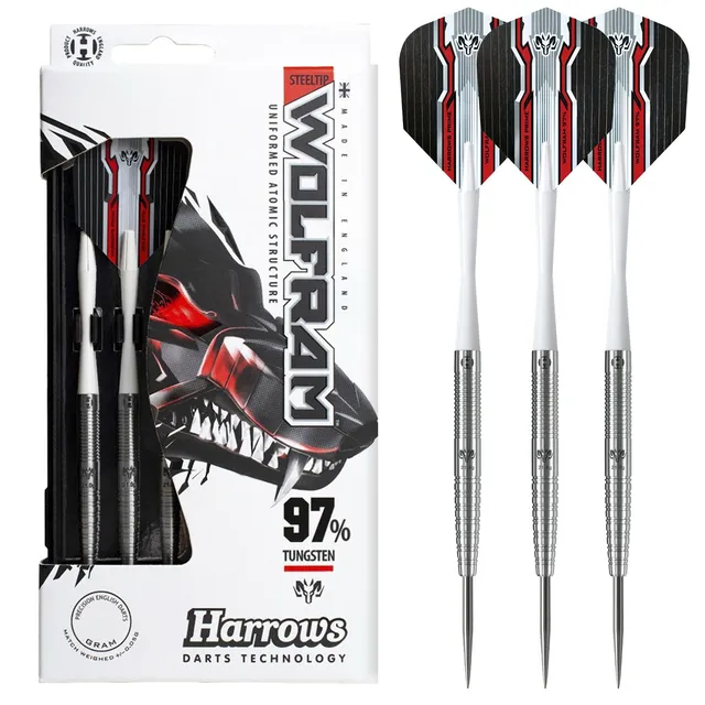 harrows-wolfram-97-fl-chettes-pointe-acier-steel-tip image 1