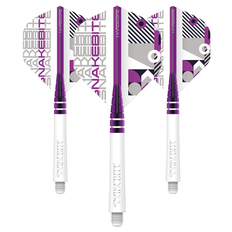 red-dragon-darts-peter-wright-white-nitrotech-combo-tiges-ailettes image 1