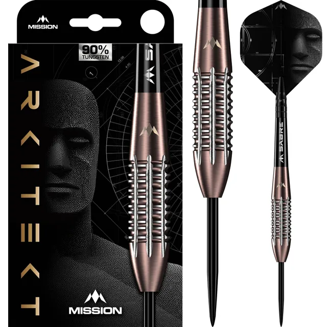 mission-darts-arkitekt-steel-tip-bronze-silica-pvd-90-tungst-ne-fl-chettes-point image 1