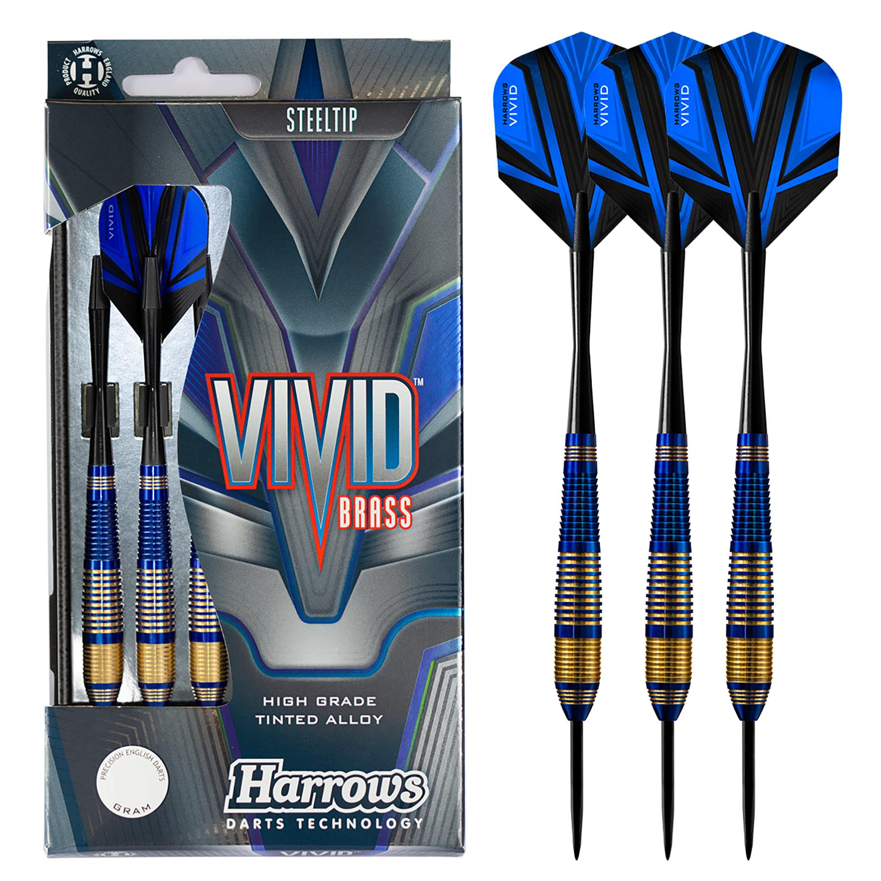 harrows-vivid-brass-blue-fl-chettes-pointe-acier image 1