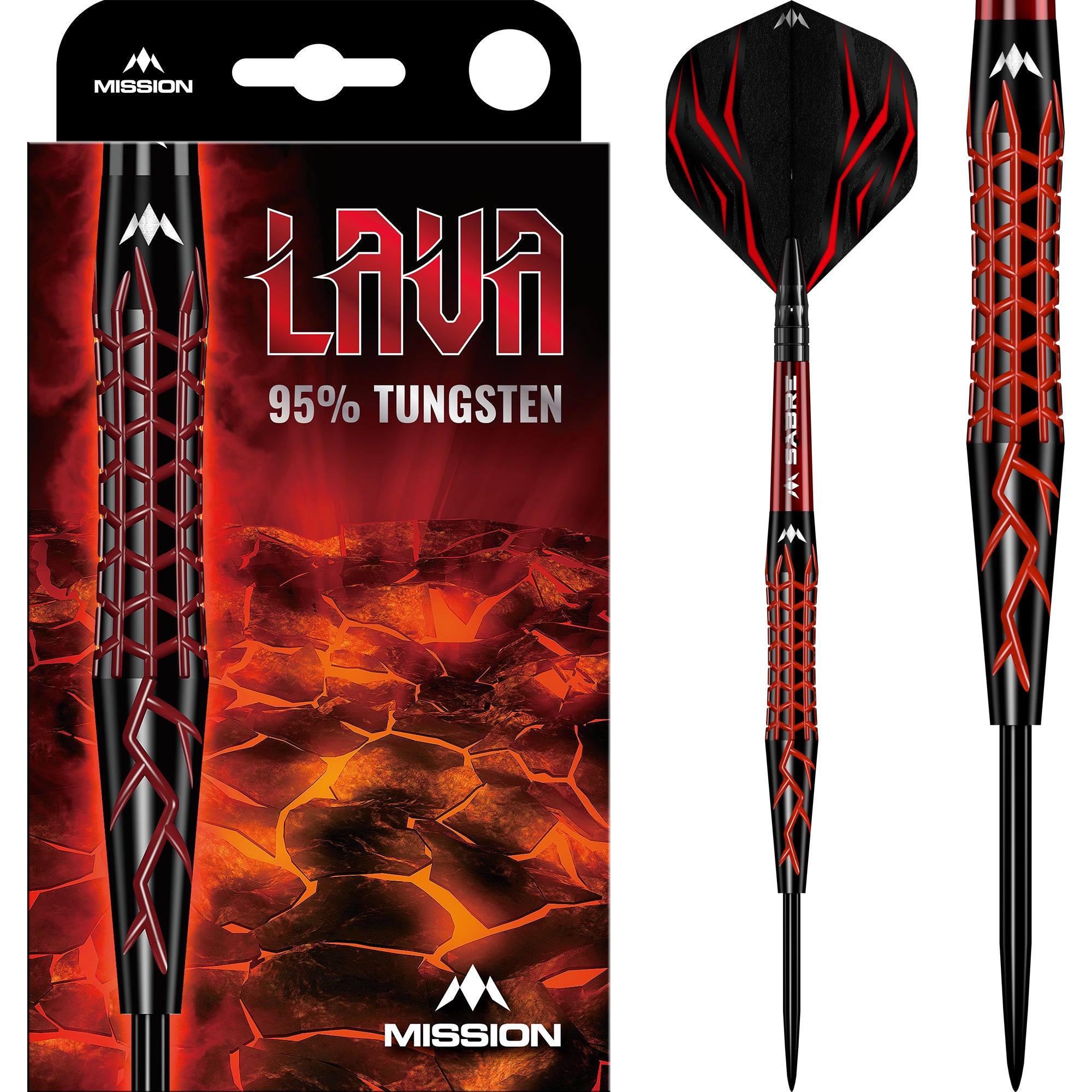 mission-darts-lava-fl-chettes-steel-tip-95-tungst-ne-black-red-electro image 1