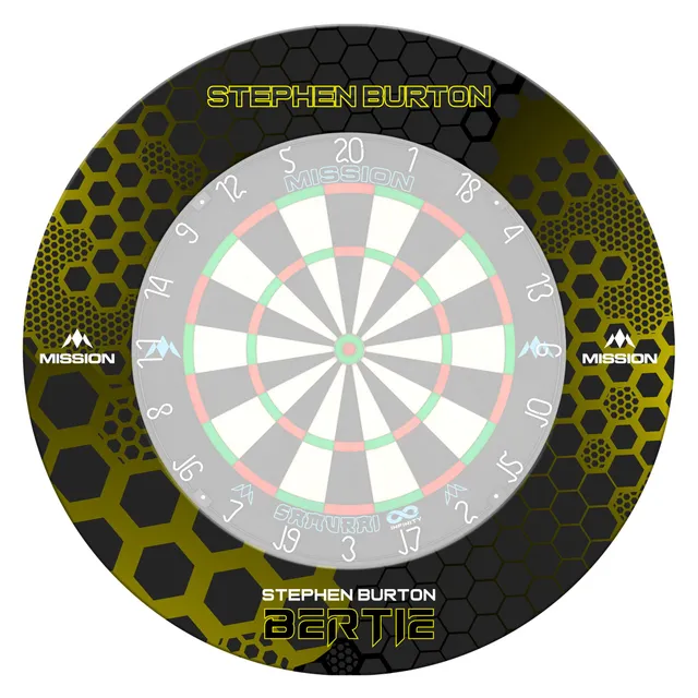 mission-darts-stephen-burton-tour-de-cible-dartboard-surround image 1