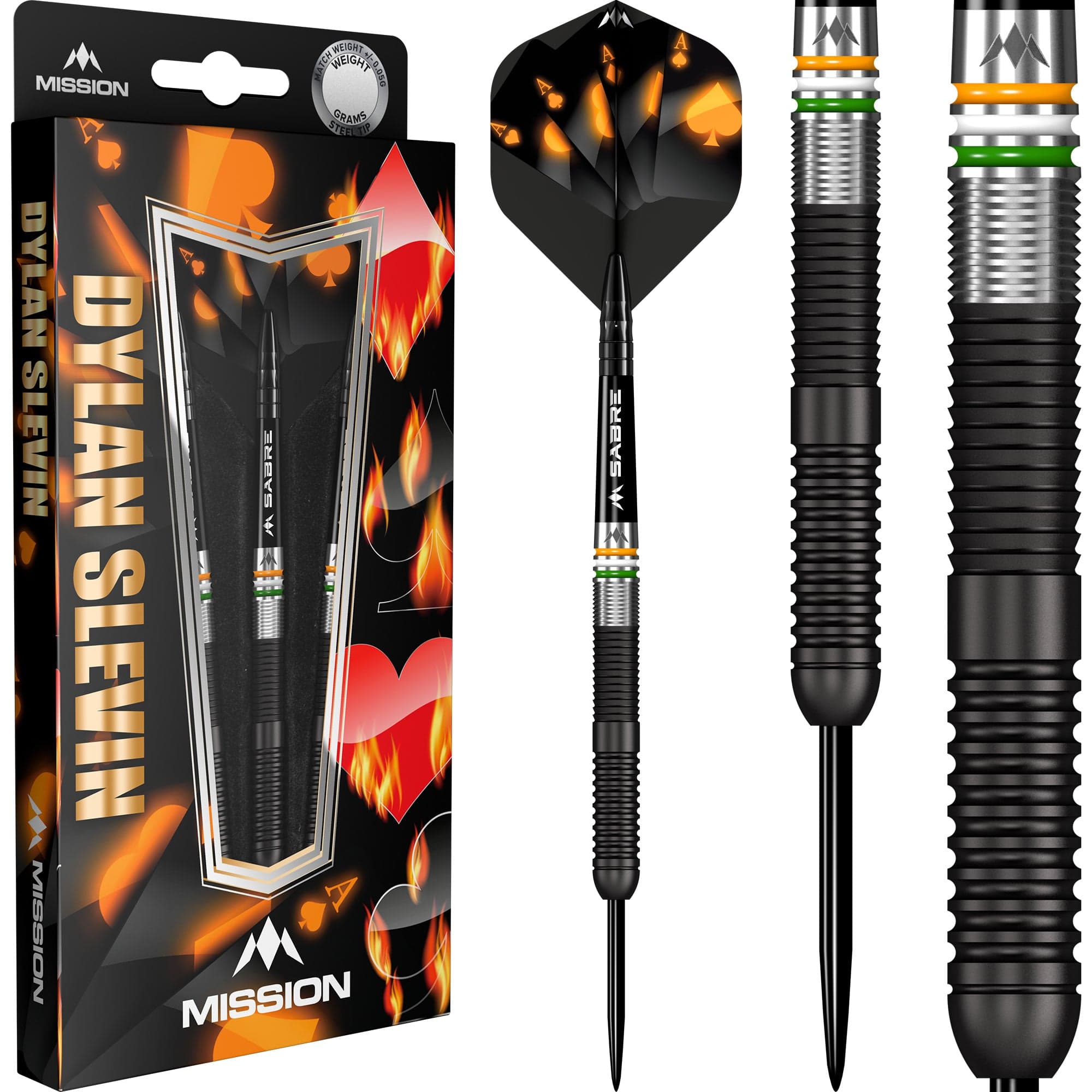 mission-darts-dylan-slevin-oceans-fl-chettes-acier-90-tungst-ne-black-titanium image 3