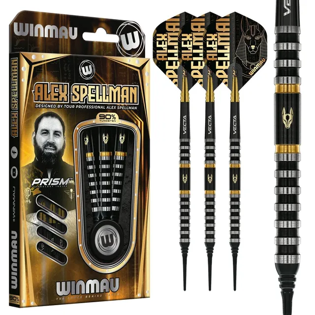 winmau-alex-spellman-soft-tip-fl-chettes-pointe-souple-90-tungst-ne image 1