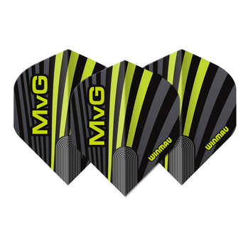 winmau-mvg-ailettes-michael-van-gerwen-noir-gris-vert image 2