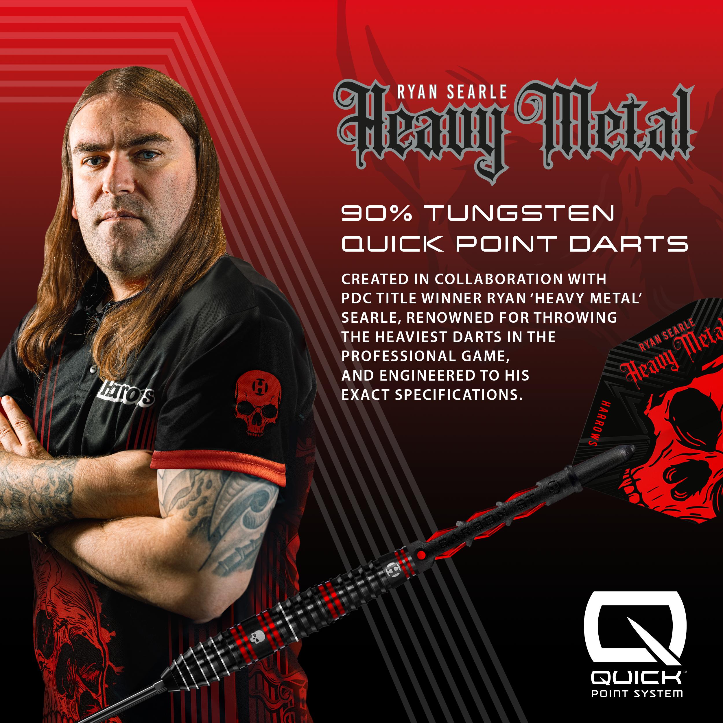 harrows-ryan-searle-series-1-90-fl-chettes-pointe-acier-quick-point image 5