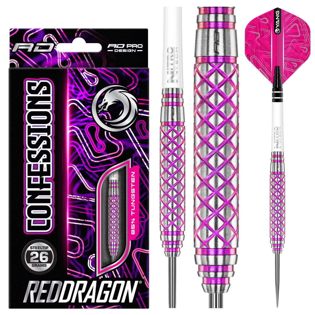 red-dragon-darts-confessions-fl-chettes-acier-26g-28g-30g image 1