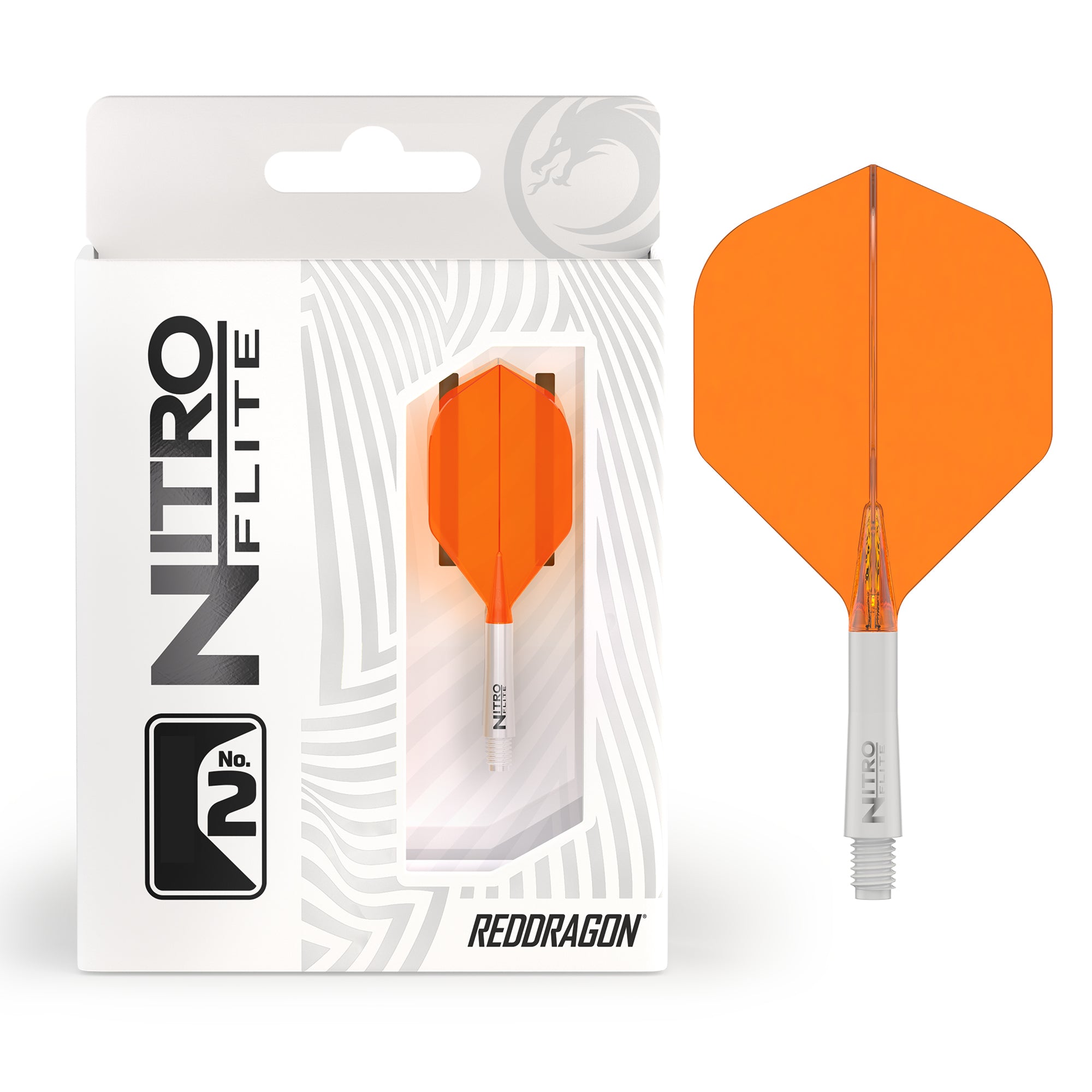 red-dragon-nitro-flite-orange-et-blanc-volant-int-gr-avec-tige image 5