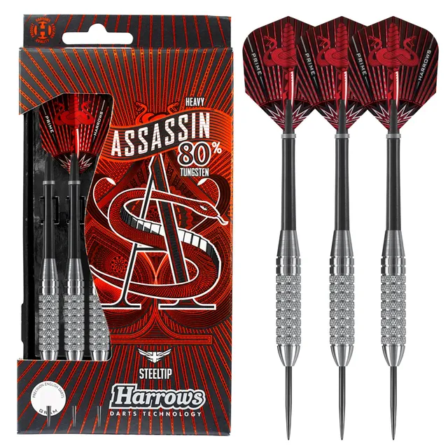 harrows-assassin-80-fl-chettes-pointe-acier-38-g image 1