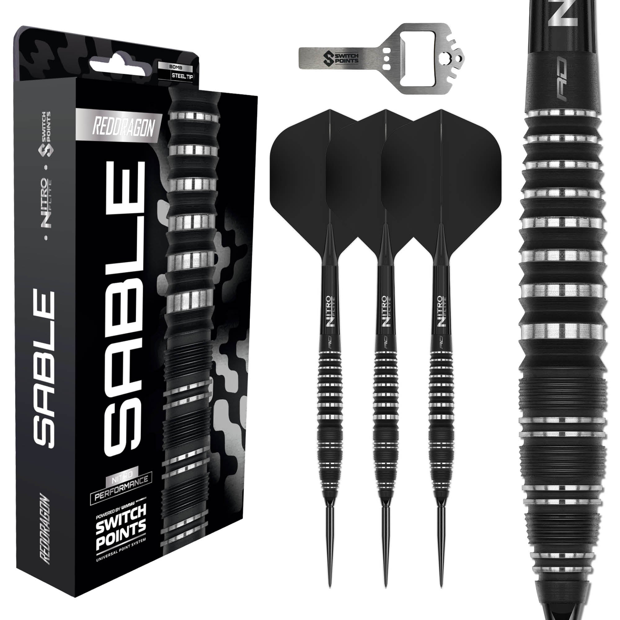 red-dragon-darts-sable-03-90-fl-chettes-steel-tip-bomb-switch-point image 2