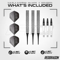 red-dragon-darts-luke-humphries-tx1-pioneer-fl-chettes-pointe-souple image 5