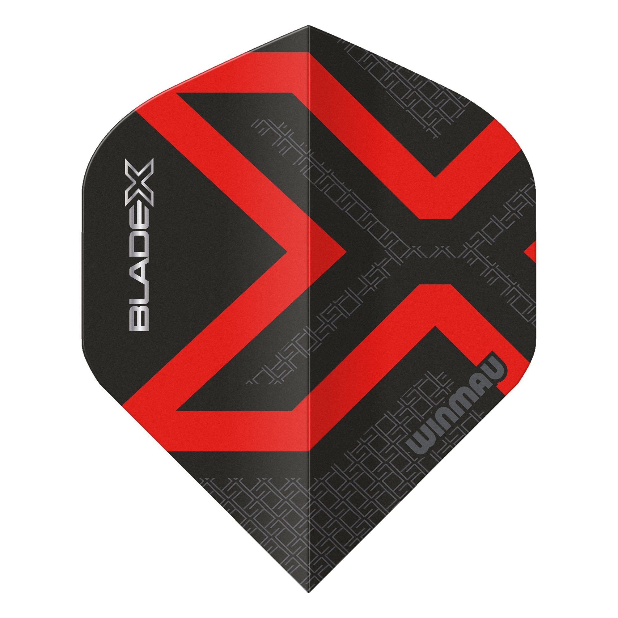 winmau-blade-x-prism-delta-ailettes-standard-noir-rouge-m-tallique image 2