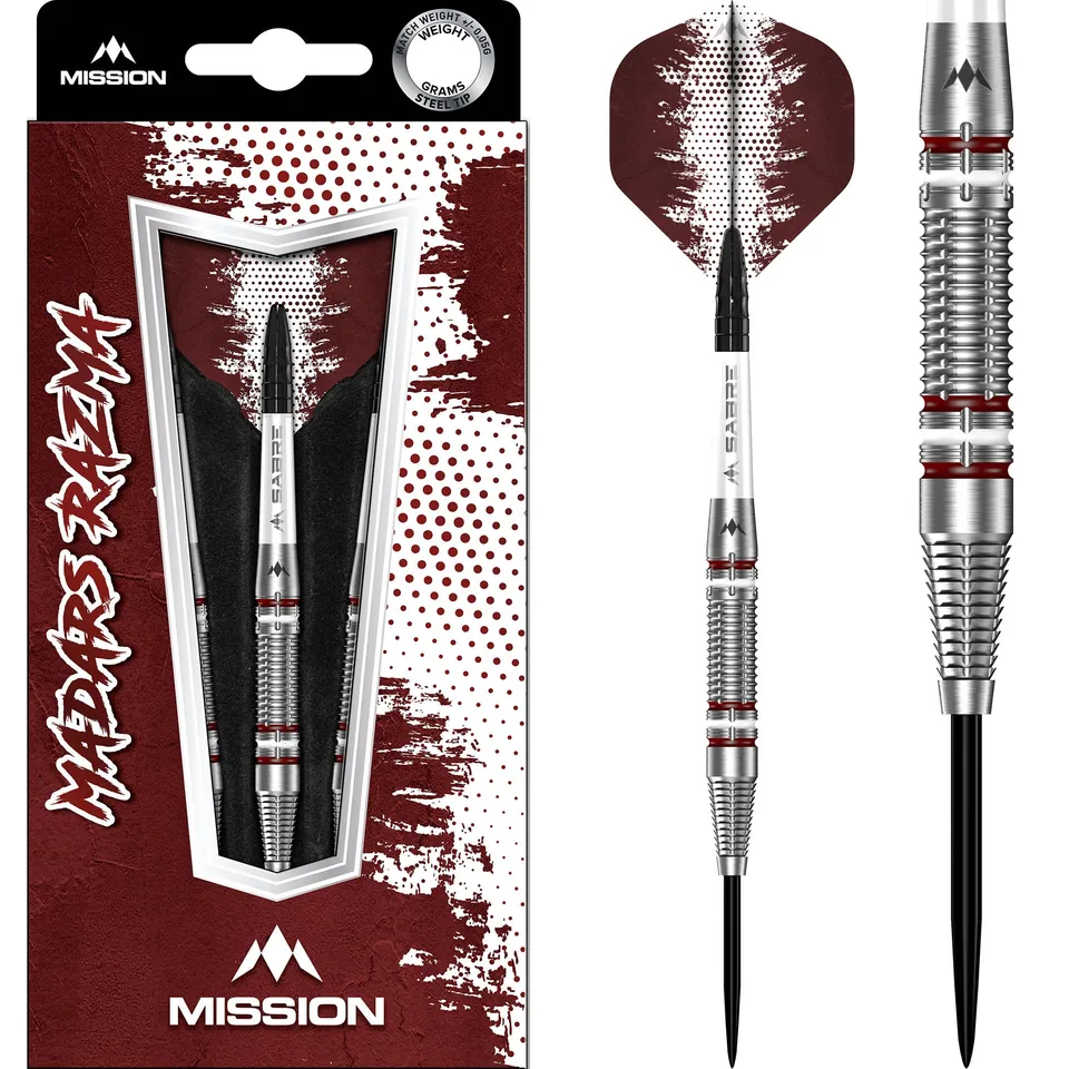 mission-darts-madars-razma-fl-chettes-pointe-acier-95-tungst-ne-rouge-carmin-et- image 1