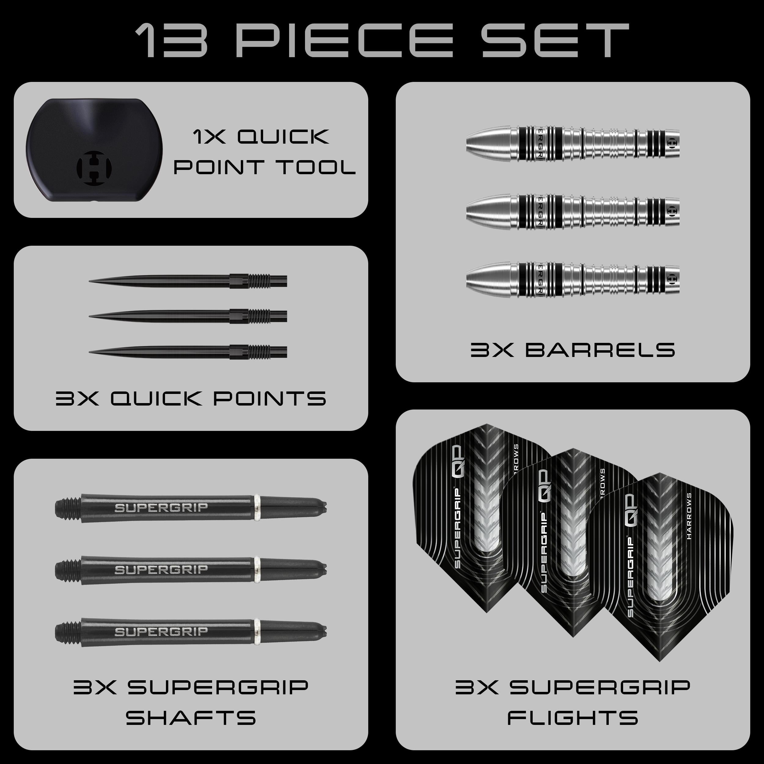 harrows-supergrip-qp-bomb-90-quick-point-fl-chettes-steel-tip image 6