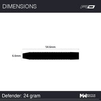 red-dragon-darts-defenders-fl-chettes-acier-grip-facile image 8