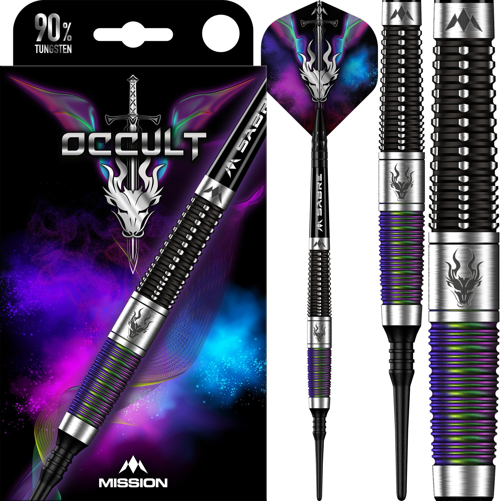 mission-darts-occult-fl-chettes-soft-tip-90-tungst-ne-18g-noir-corail image 6