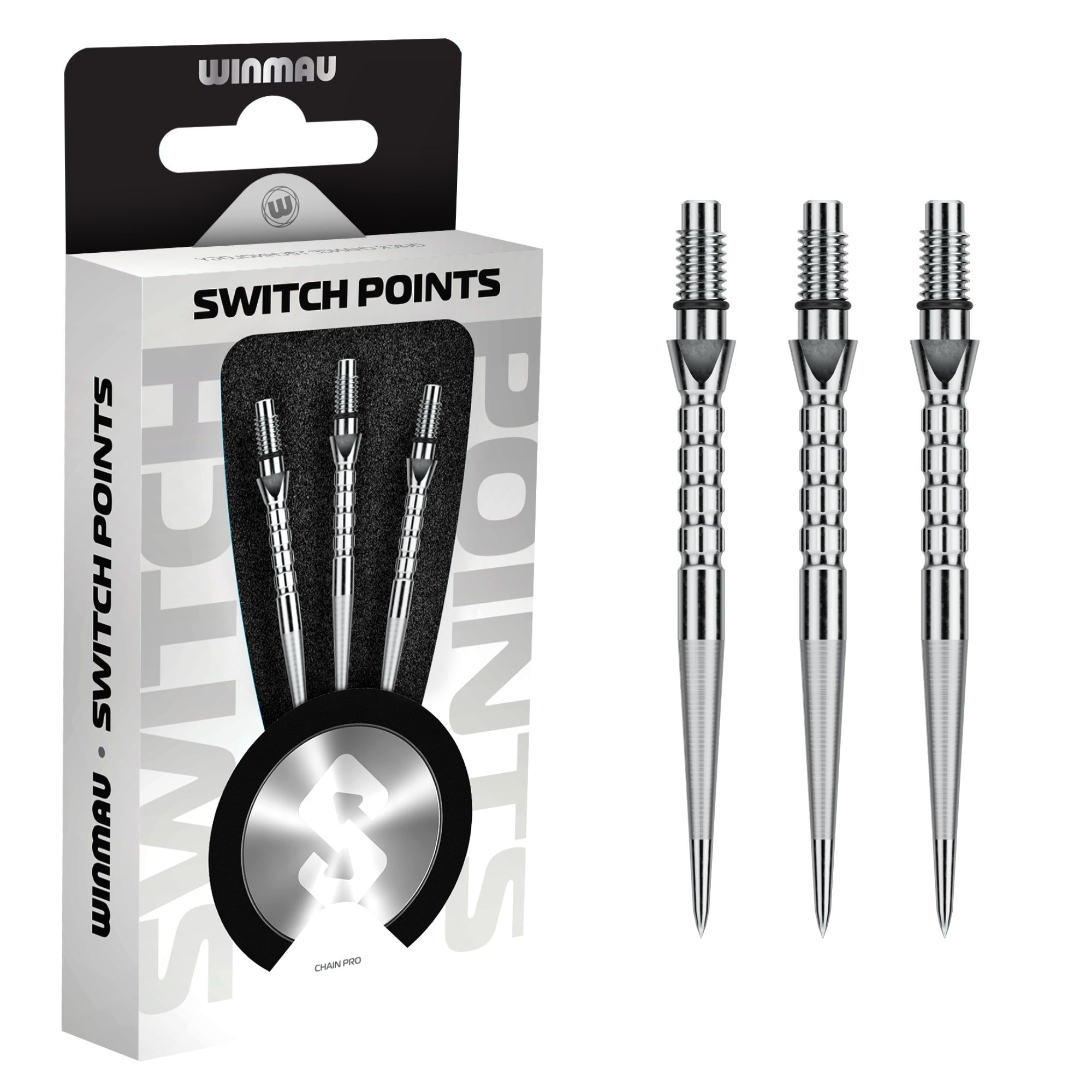 winmau-switch-points-chain-silver-effect-pointes-interchangeables image 2