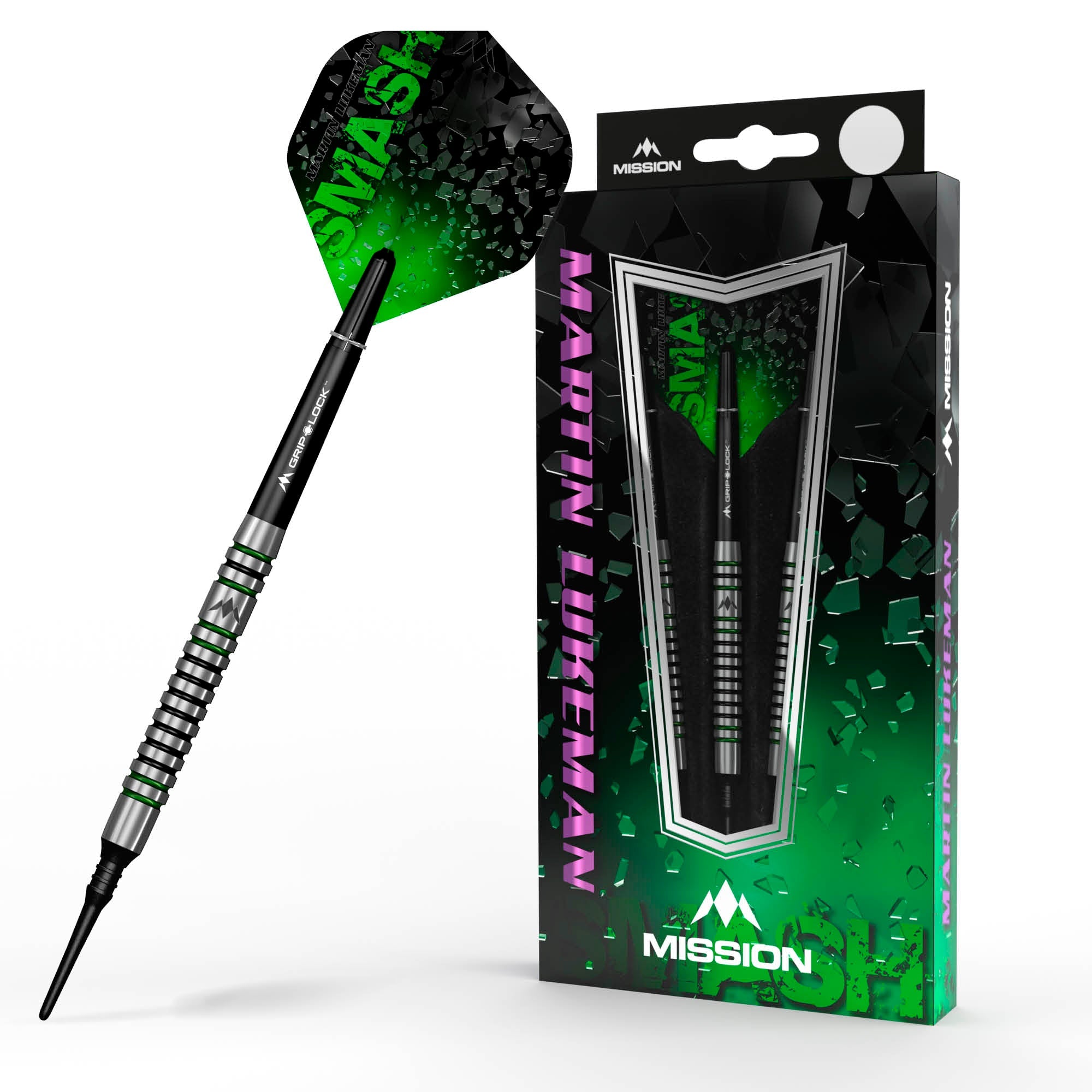 mission-darts-martin-lukeman-fl-chettes-soft-tip-black-green-20-g image 3