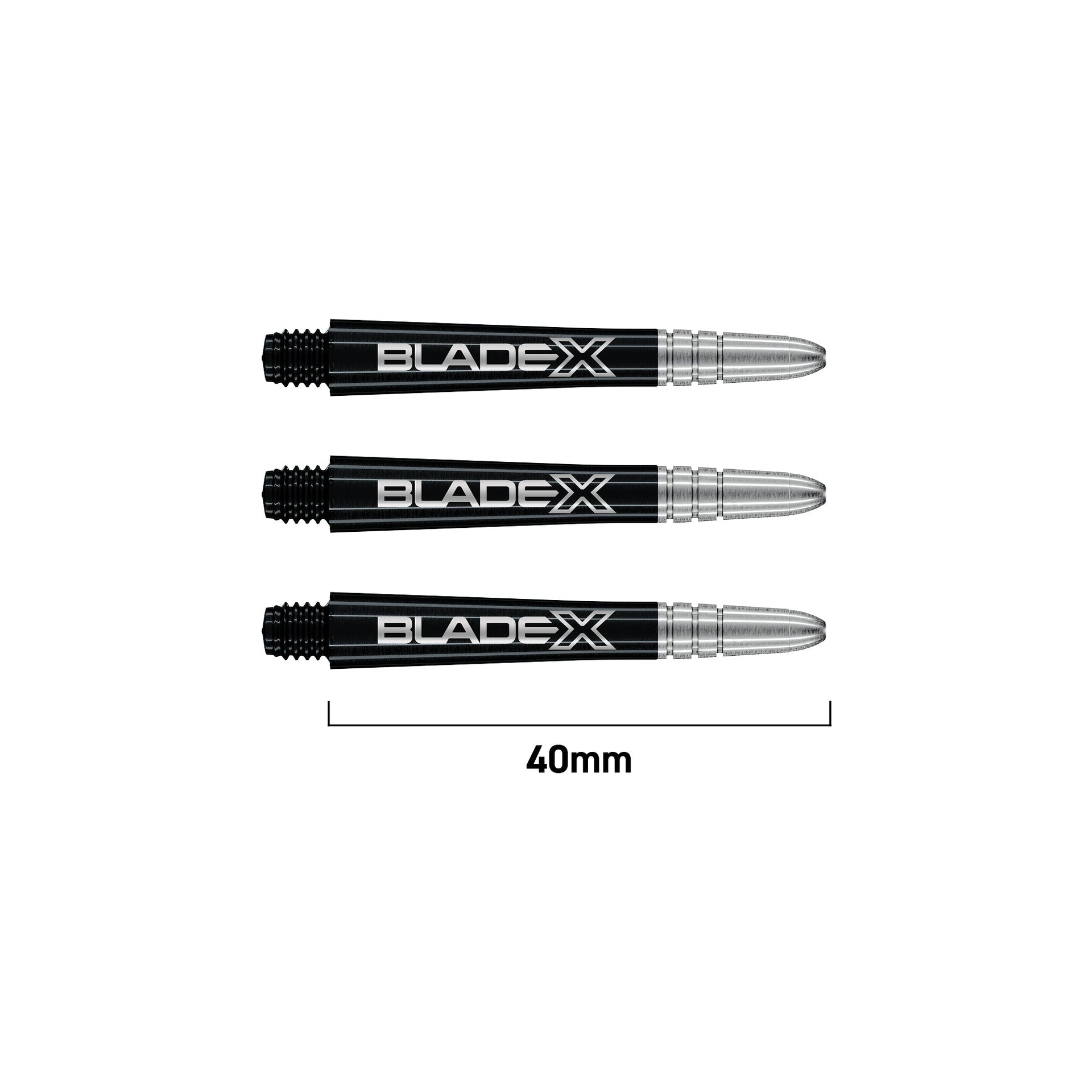 winmau-blade-x-vecta-medium-tiges-black-silver-x3 image 1