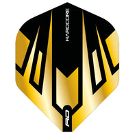 red-dragon-darts-hardcore-premium-gold-black-tribal-standard-ailettes-100-micron image 3