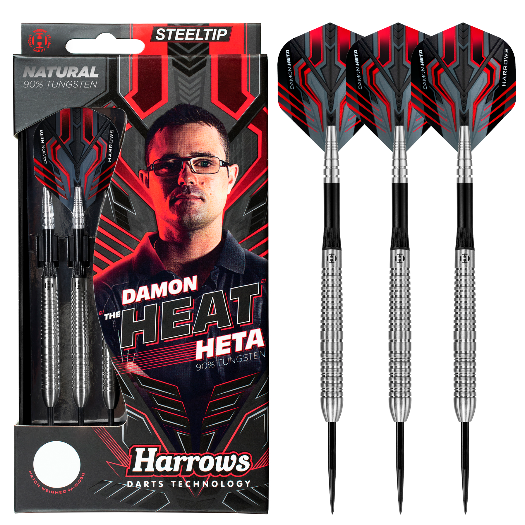 harrows-damon-heta-90-natural-fl-chettes-pointe-acier image 1