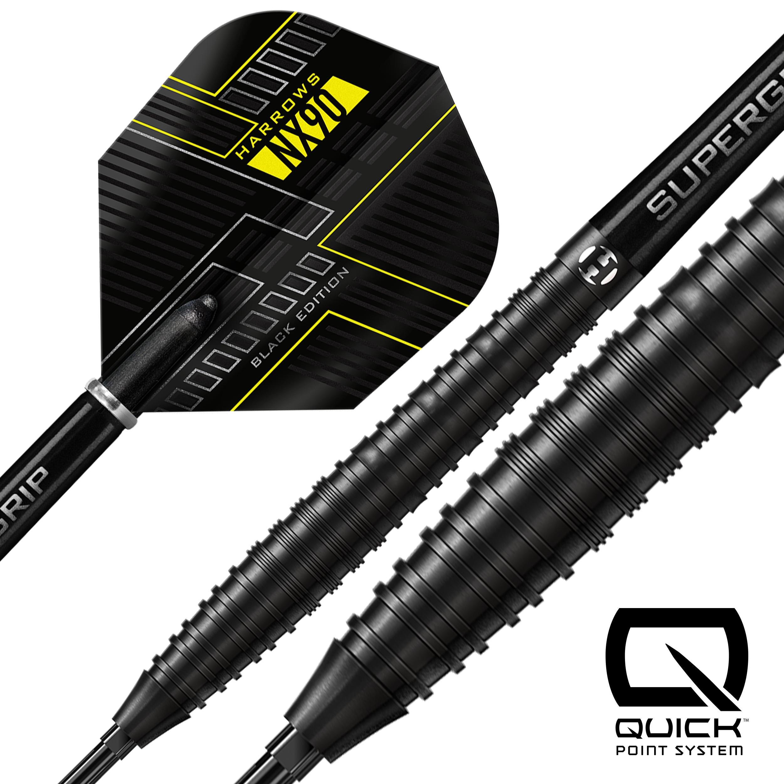 harrows-nx90-90-black-edition-quick-point-fl-chettes-pointe-acier image 2
