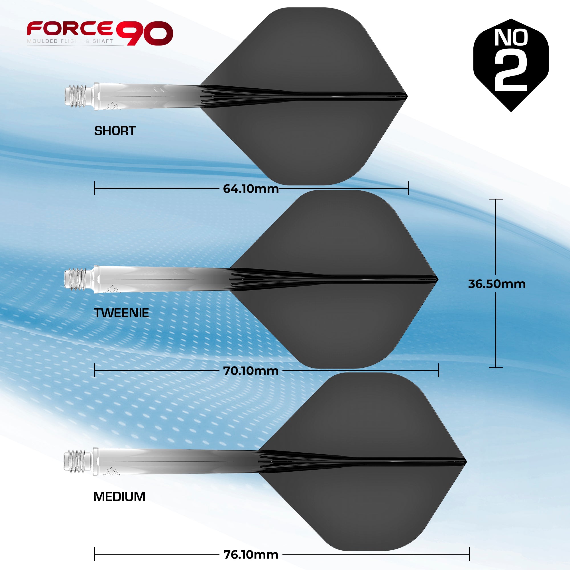 mission-darts-force-90-gradient-syst-me-vol-e-tige-moul-standard-no2-noir image 4