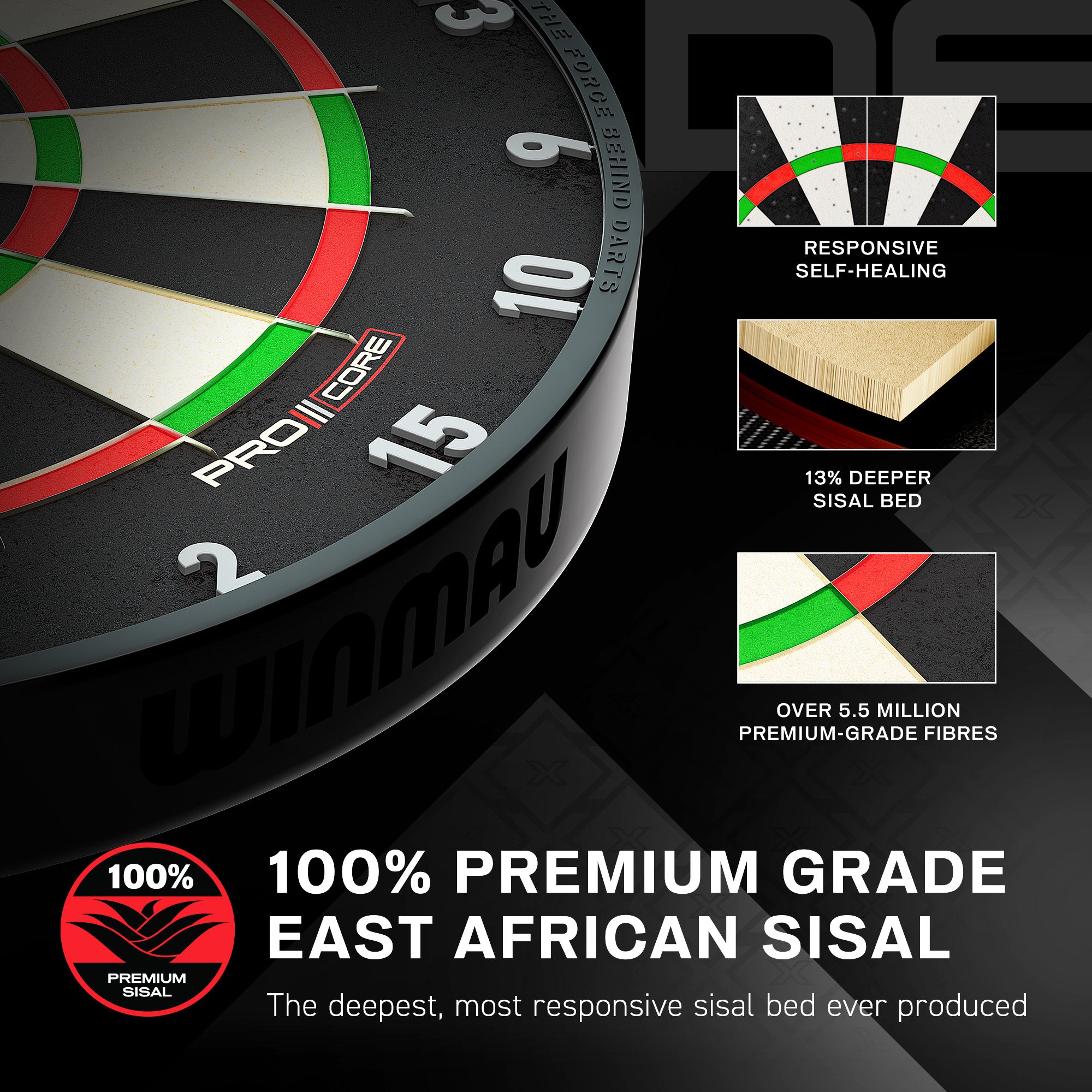 winmau-blade-x-official-pdc-cible-en-sisal image 4