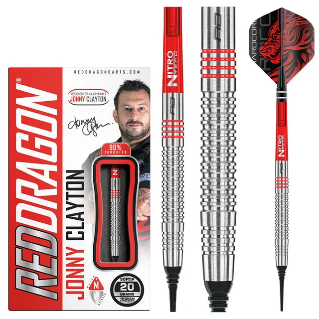 red-dragon-darts-jonny-clayton-original-fl-chettes-pointe-souple image 1