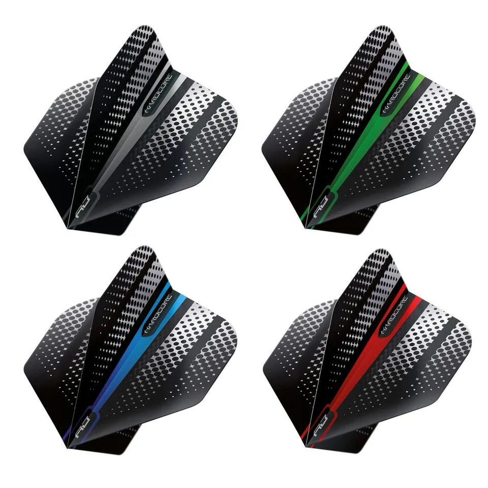red-dragon-darts-hardcore-radical-flash-selection-pack-12-ailettes-de-fl-chettes image 1