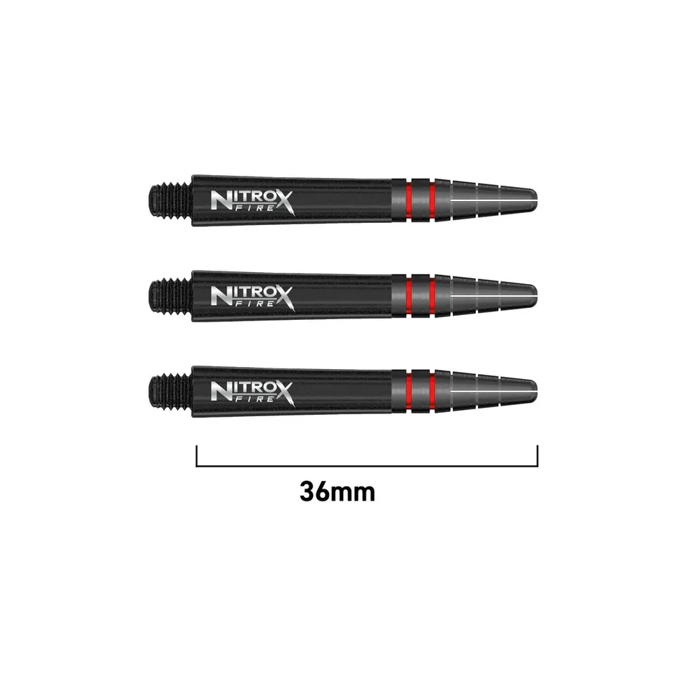 red-dragon-darts-nitro-x-fire-shafts-tiges-polycarbonate image 1