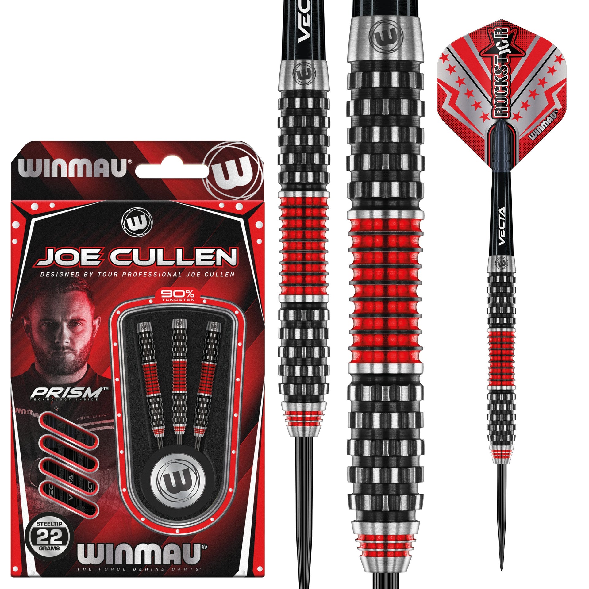 winmau-joe-cullen-rockstar-series-1-0-fl-chettes-de-tournoi image 1