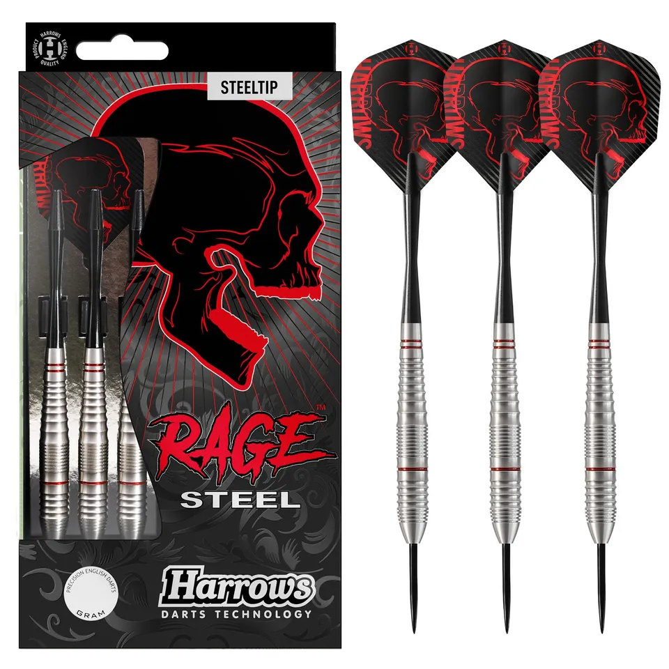 harrows-rage-fl-chettes-pointe-acier image 1
