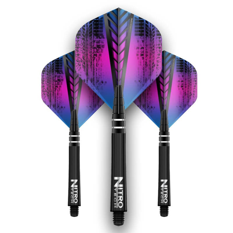 red-dragon-darts-flight-shaft-combo-nitrotech-rainbow-ailettes-tiges image 1