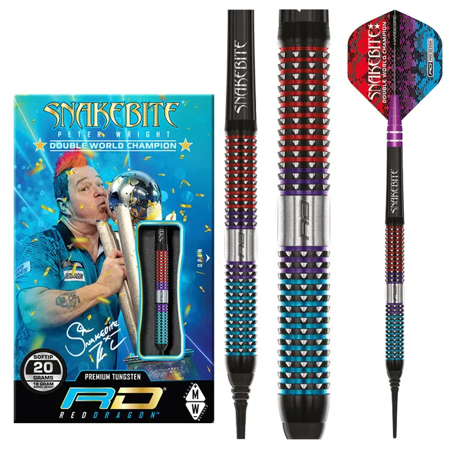 red-dragon-darts-peter-wright-snakebite-spirit-soft-tip-fl-chettes-pointe-souple image 1