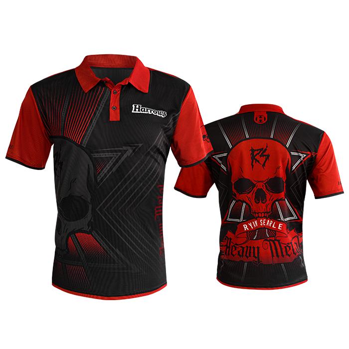harrows-heavy-metal-ryan-searle-chemise-de-joueur-de-fl-chettes image 3