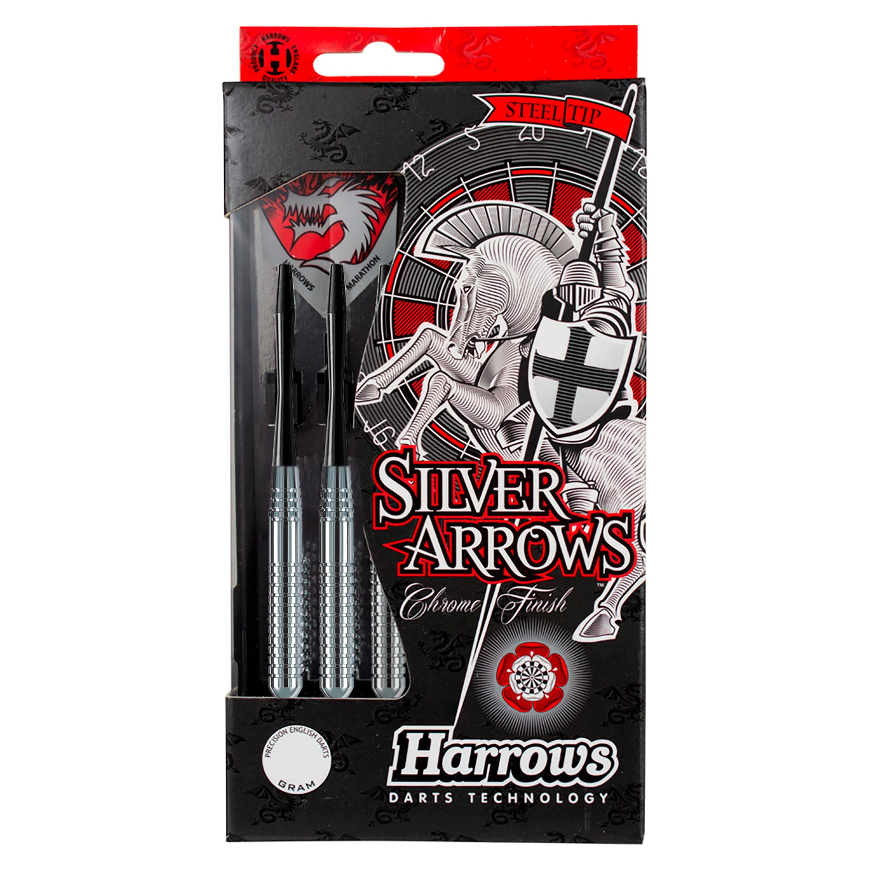 harrows-silver-arrows-ringed-fl-chettes-pointe-acier image 5