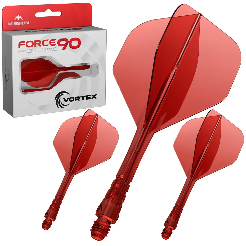 mission-darts-force-90-vortex-vol-tige-int-gr-e-standard-no2-rouge-transparent image 1