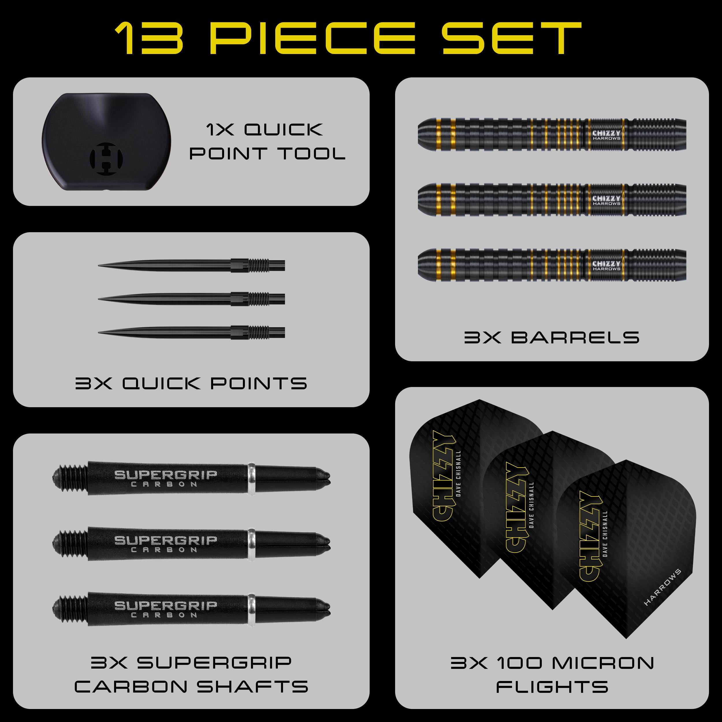 harrows-chizzy-series-3-90-quick-point-fl-chettes-pointe-acier image 7
