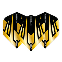 red-dragon-darts-hardcore-premium-gold-black-tribal-standard-ailettes-100-micron image 2