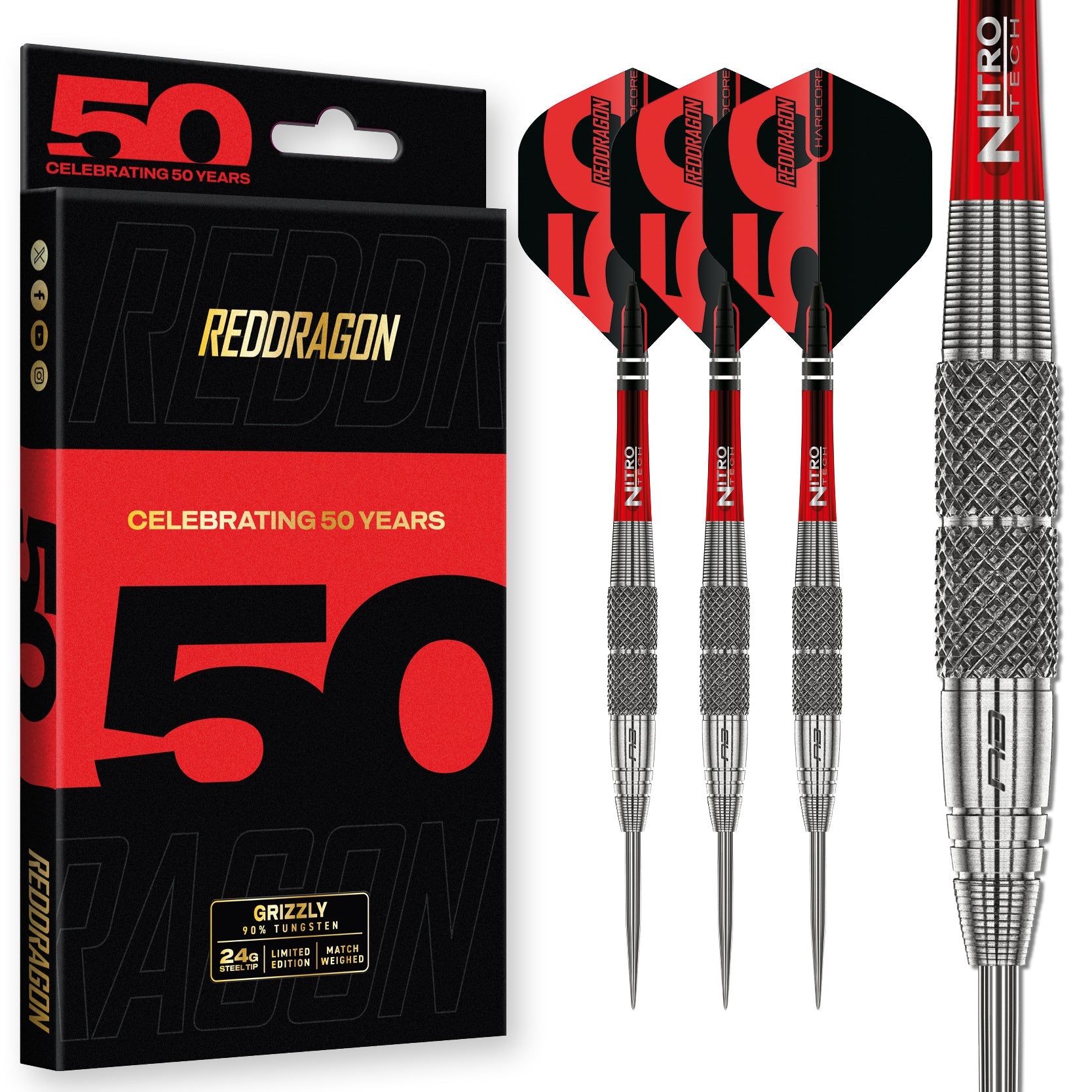 red-dragon-darts-grizzly-2-fl-chettes-tungst-ne-90-grip-molet image 1