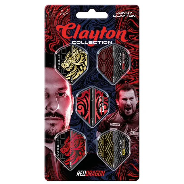 red-dragon-darts-jonny-clayton-hardcore-collection-card-ailettes-100-microns-x5- image 1