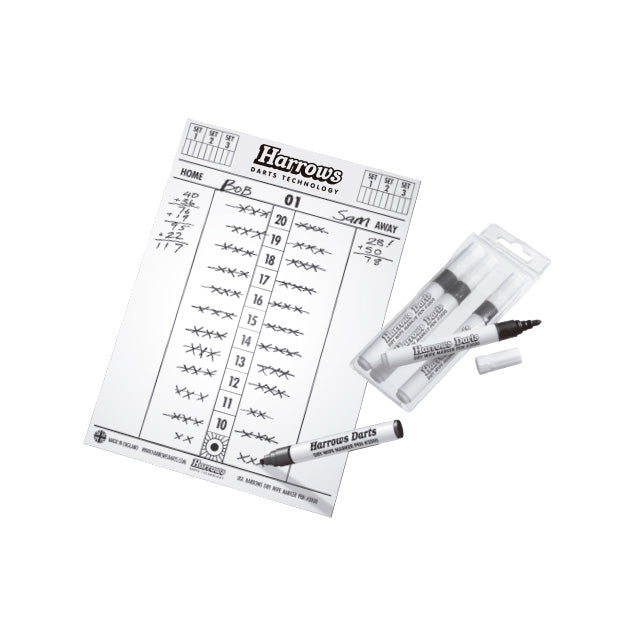 harrows-bundle-cible-fl-chettes-ligne-de-lancer-tableau-de-score image 4