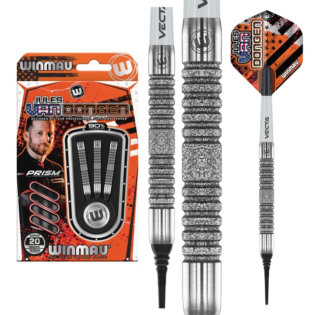 winmau-jules-van-dongen-fl-chettes-pointe-souple-soft-tip-signature image 1