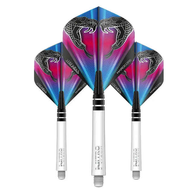 red-dragon-darts-snakebite-kit-ailettes-tiges-design-peter-wright image 1