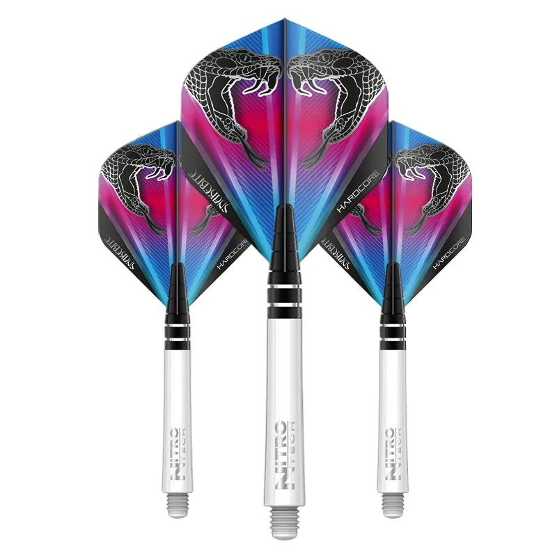 red-dragon-darts-snakebite-kit-ailettes-tiges-design-peter-wright image 1