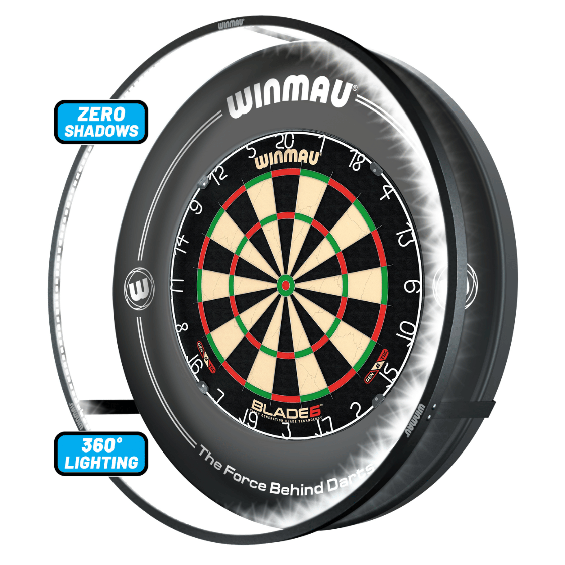 winmau-blade-6-pack-cible-surround-clairage-plasma-360 image 1