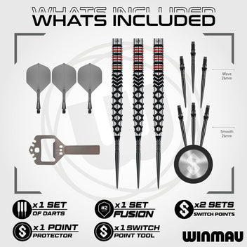 winmau-fornax-switch-point-tapered-fl-chettes-pointe-acier image 2