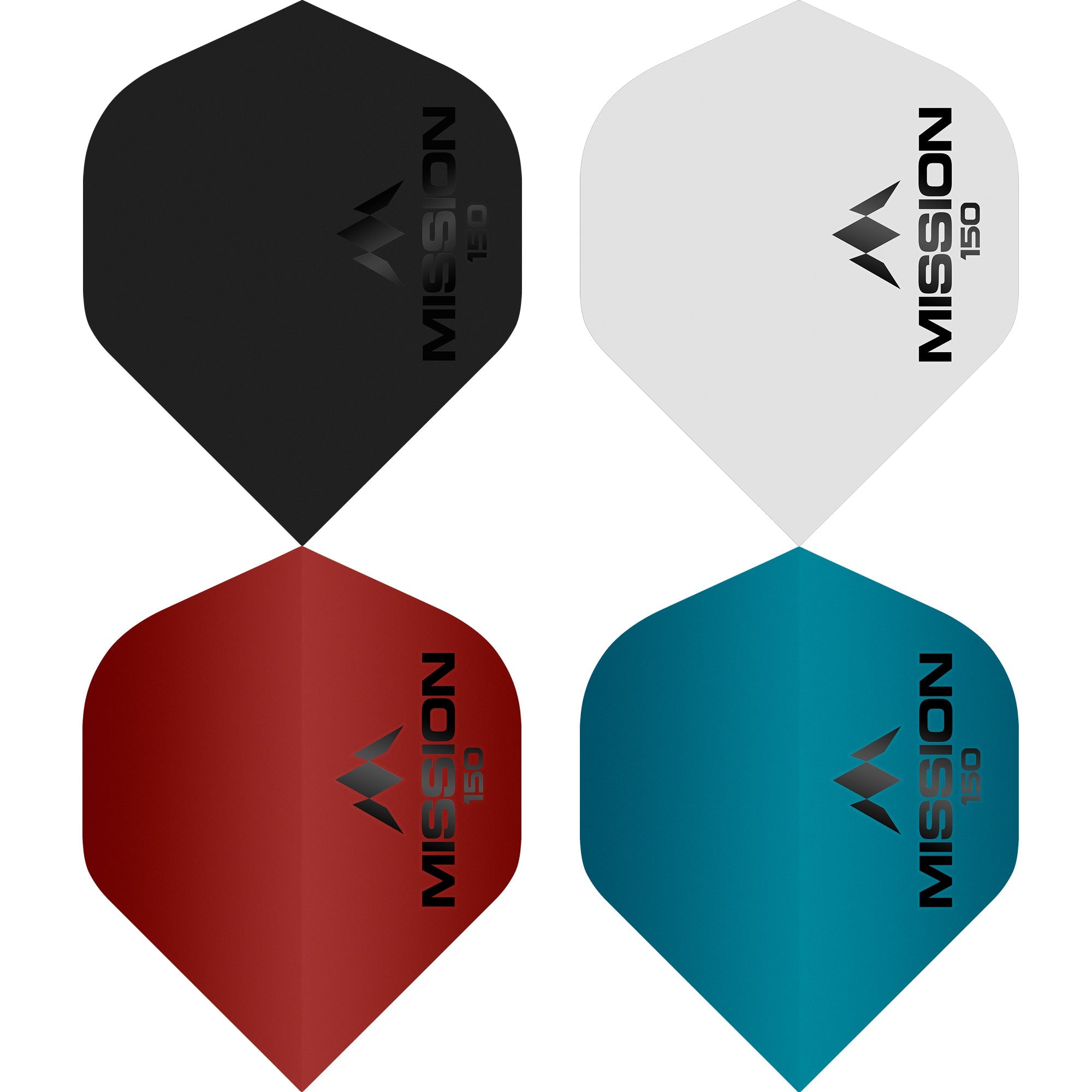 mission-darts-logo-150-matt-ailettes-std-no2-150-microns-noir-bleu image 1