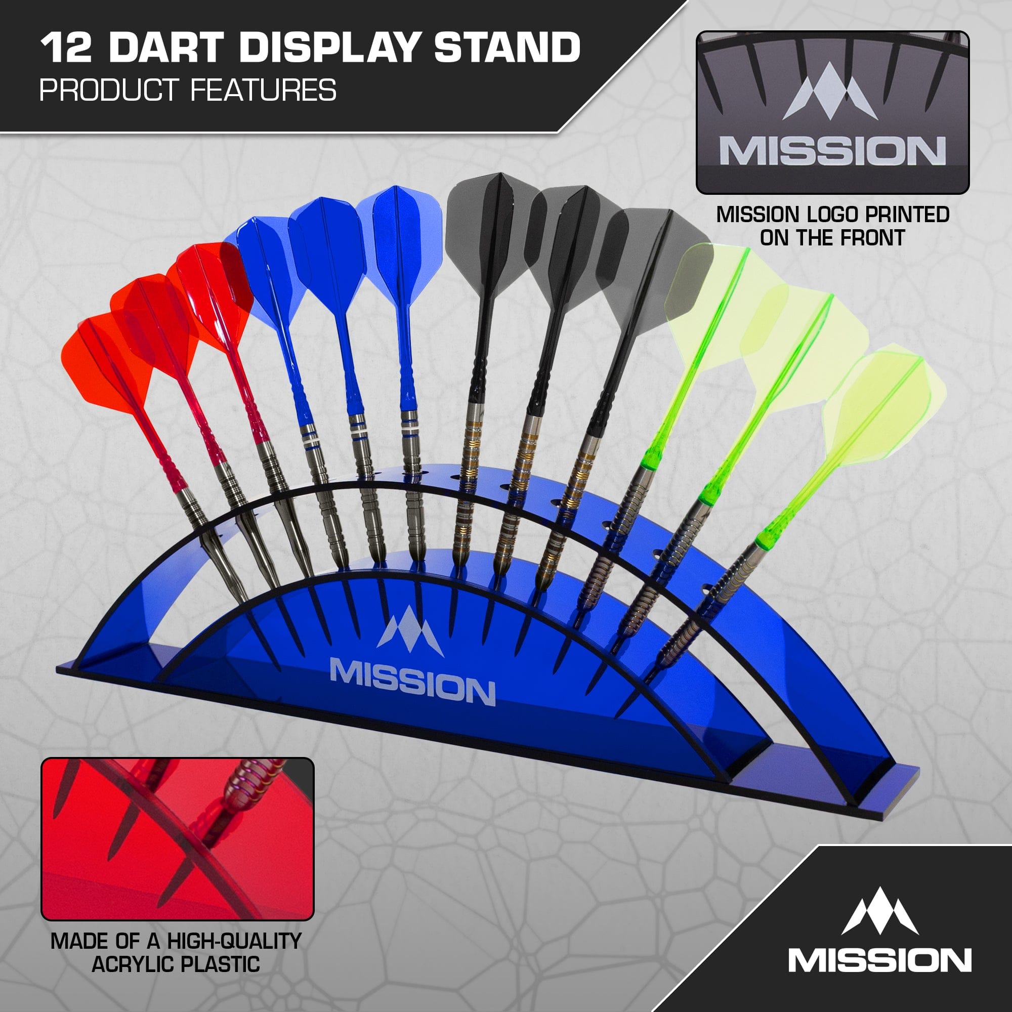 mission-darts-station-12-pr-sentoir-arc-acrylique-12-fl-chettes image 6